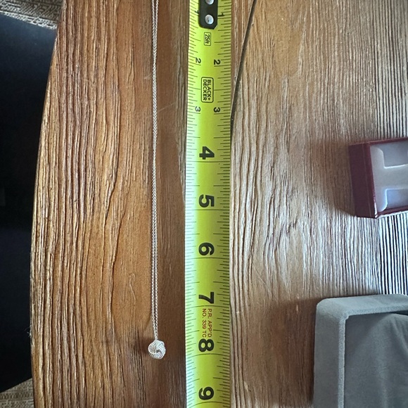 Tiffany Sterling Silver Twist Knot Earrings and Matching Pendant, w/16" Chain - Picture 8 of 8